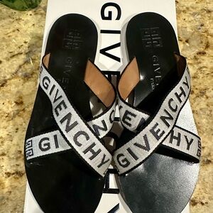 Givenchy Monochrome Logo Sandals